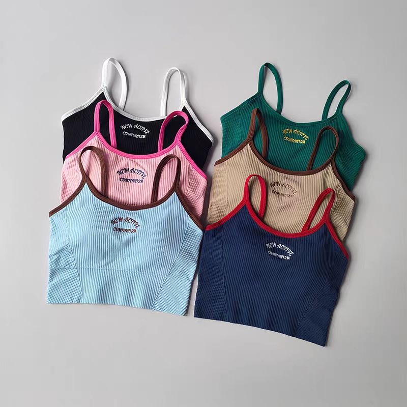 Pilates Yoga Block - Women's Color Block Cami Sports Bra