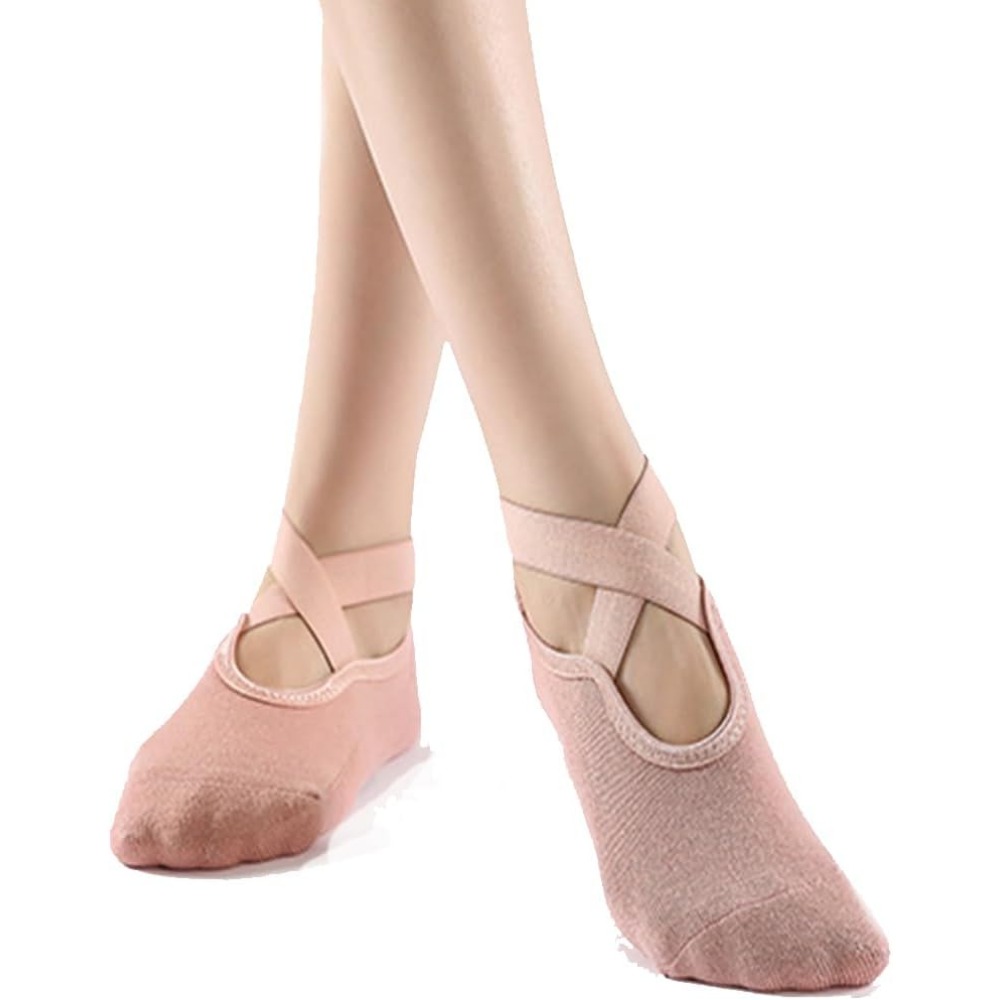 Pilate Yoga Workout - Yoga Socks with Anti-Slip Grippers for