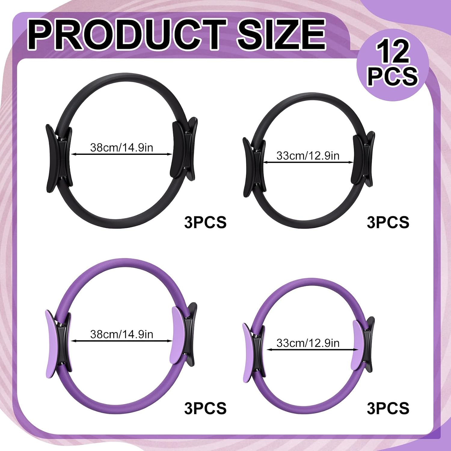 12 Pcs Pilates Ring Set Dual S - огляд і ціна Pilates Ring Magic