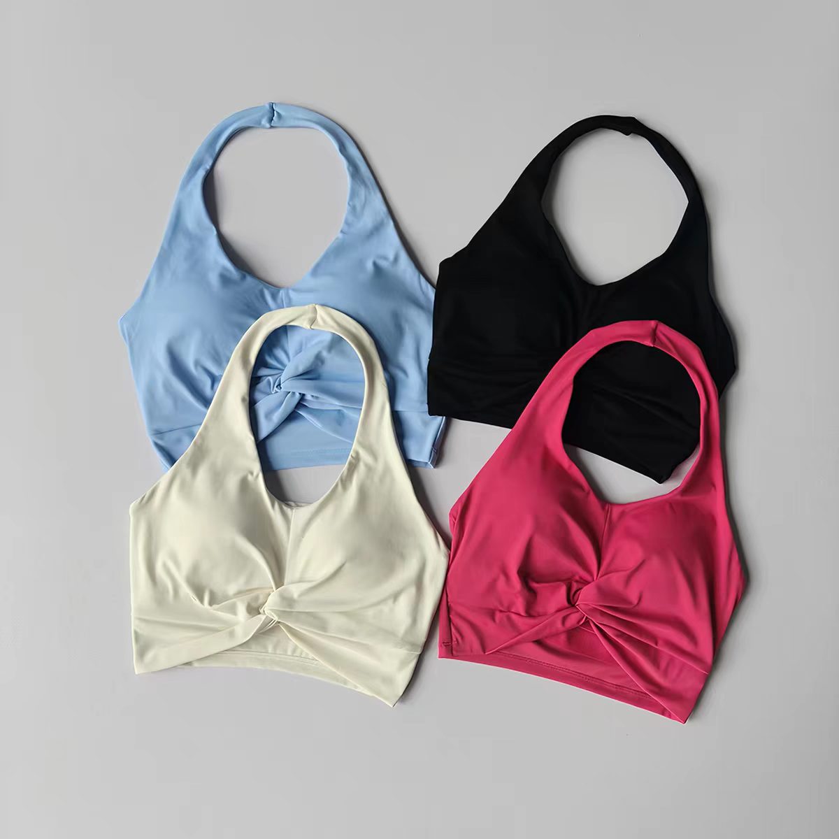 Women's Halter Neck Push Up Sp - огляд і ціна Pilates Yoga Top