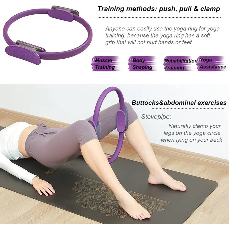1Pc Non Slip Yoga Pilates Resi - огляд і ціна Pilates Ring Magic