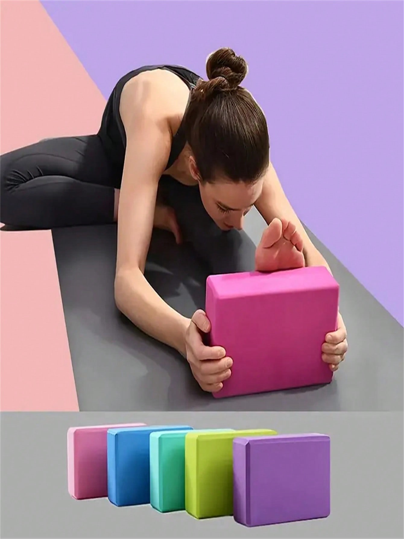 1 Black High-Density Eva Foam  - огляд і ціна Pilates Yoga Block