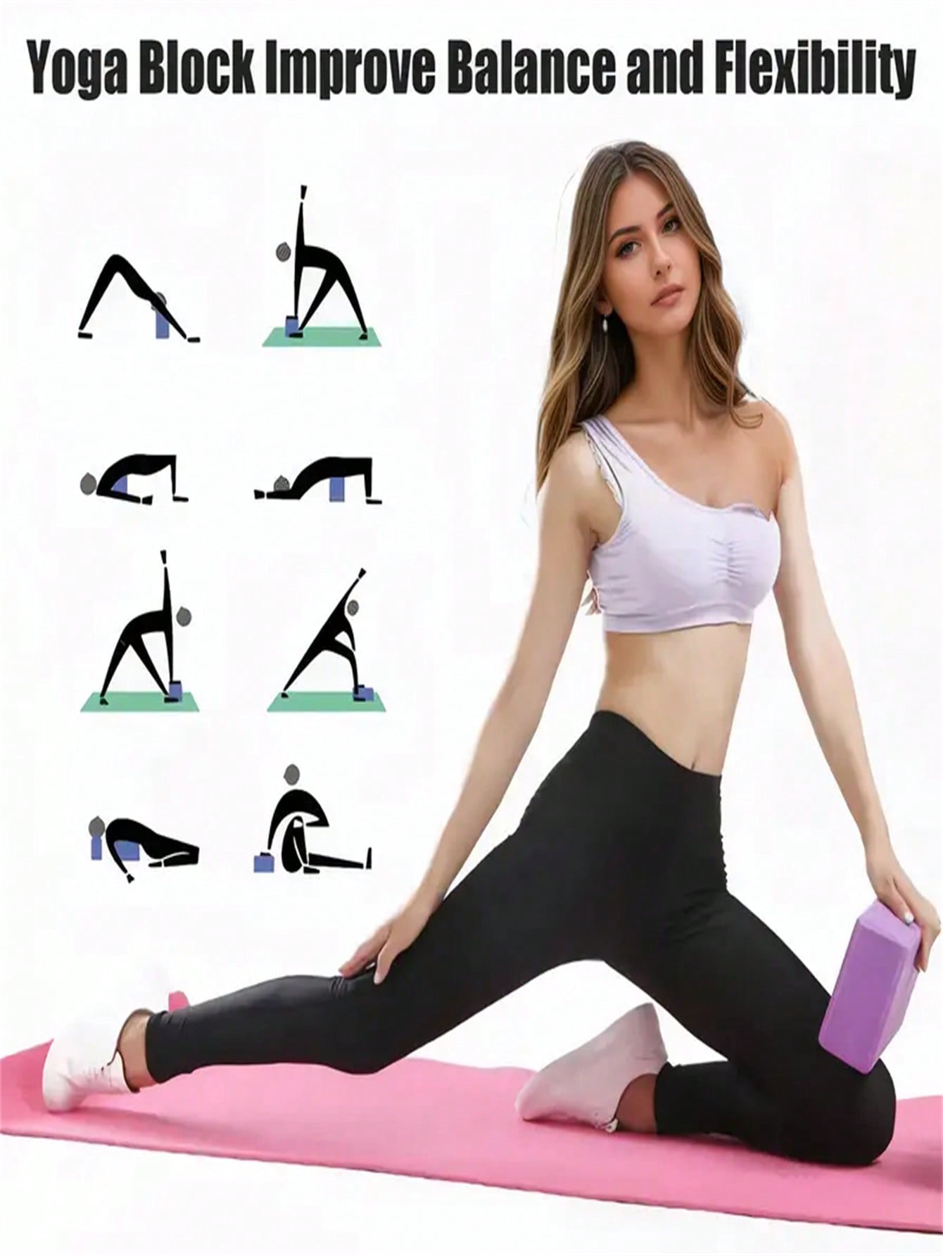 1 Black High-Density Eva Foam  - огляд і ціна Pilates Yoga Block