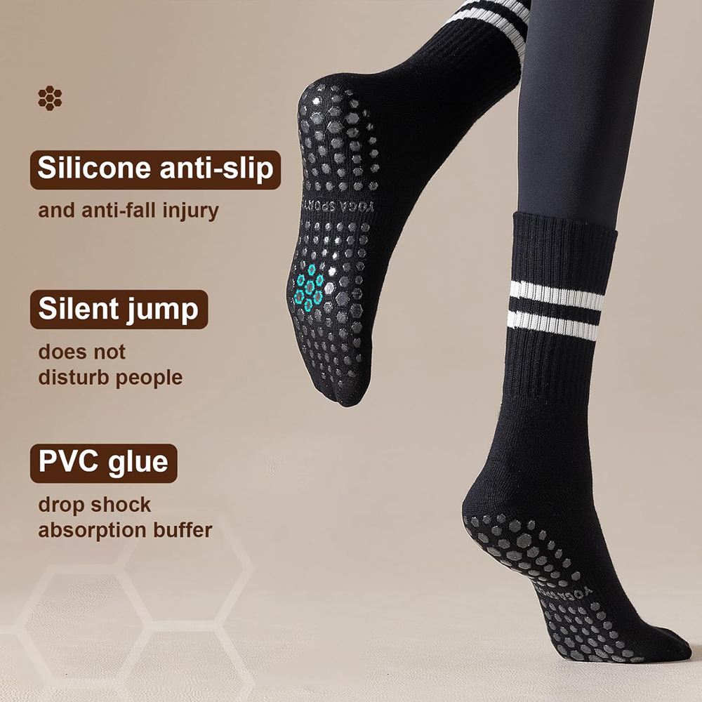 Yoga Pilates Socks with Grips  - огляд і ціна Pilate Yoga Workout